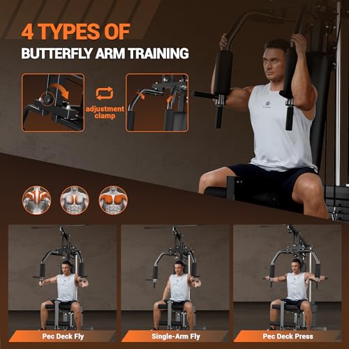Multifunctional Home Gym Machine with Weight Stack T9711
