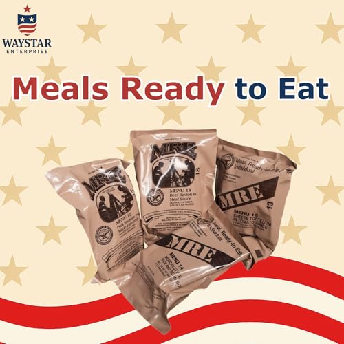 4 Pack MRE Meals Ready to Eat with Heaters E55331