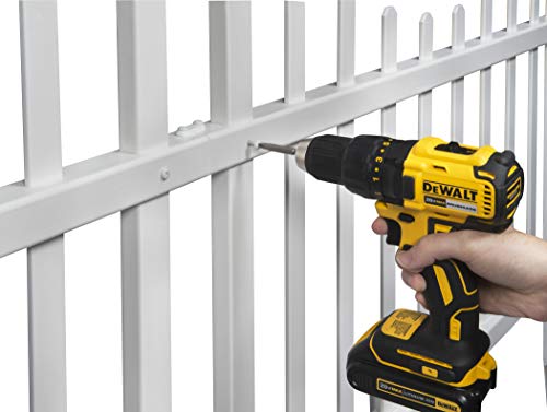 White Vinyl Picket Fence Kit 2.5 ft. H x 3.5 ft. W 2 Fence Panels O34696