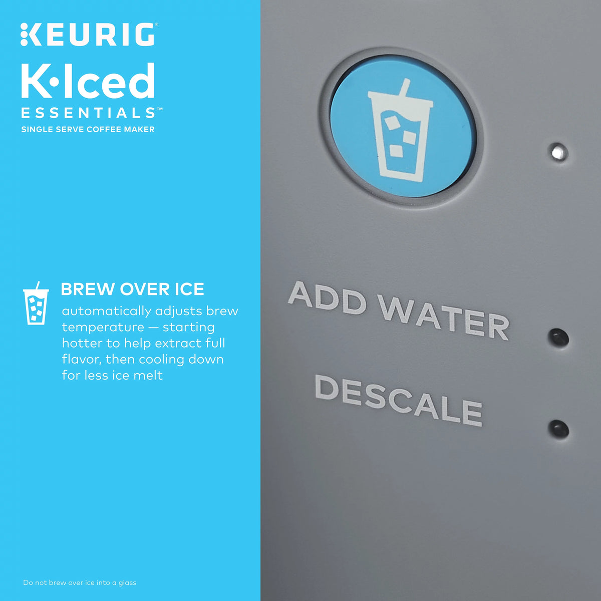 Gray Iced and Hot Single-Serve K-Cup Pod Coffee Maker O34546