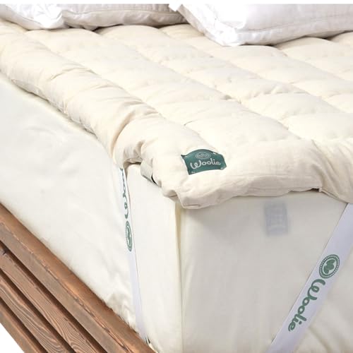 Organic Merino Wool Pillow Top Mattress Topper - 2", Queen X978438