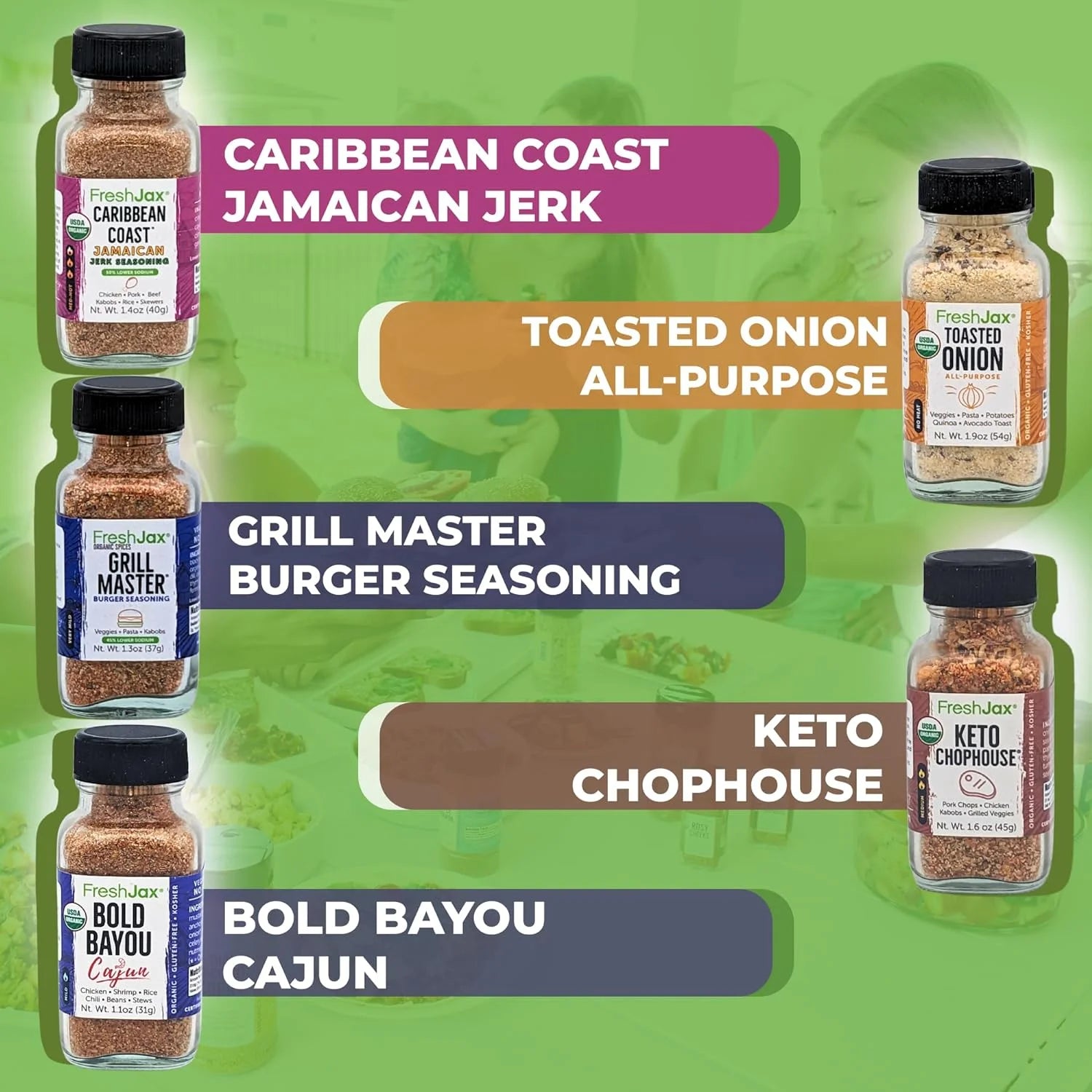 Pack of 5 Organic Keto Seasoning Gift Set V19966