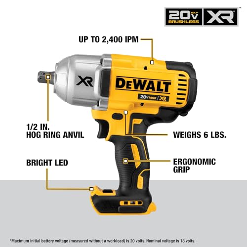 20V MAX XR Brushless High Torque 1/2" Cordless Impact Wrench E88047