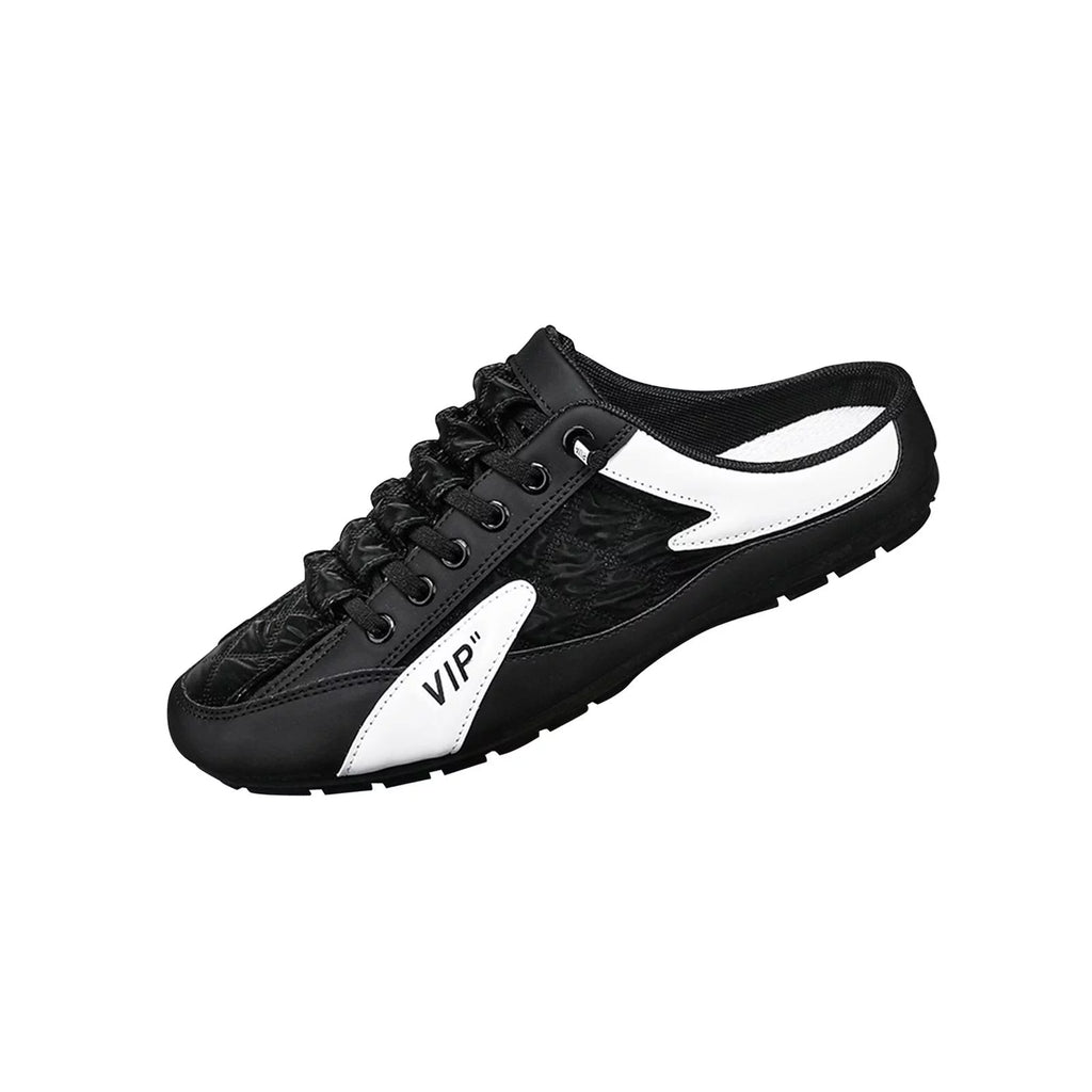 Men Slip on Mule Sneakers Lightweight Backless Casual Sports Shoes Loafers D511