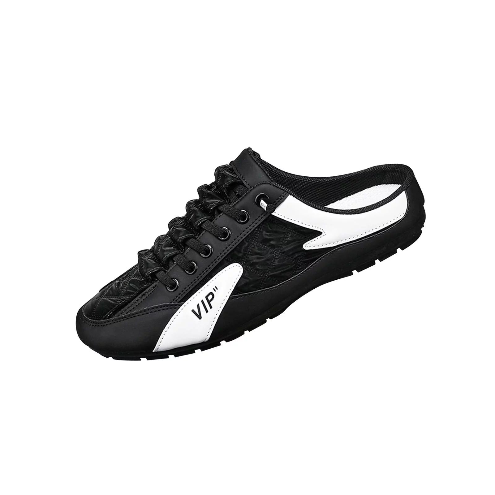 Men Slip on Mule Sneakers Lightweight Backless Casual Sports Shoes Loafers D511