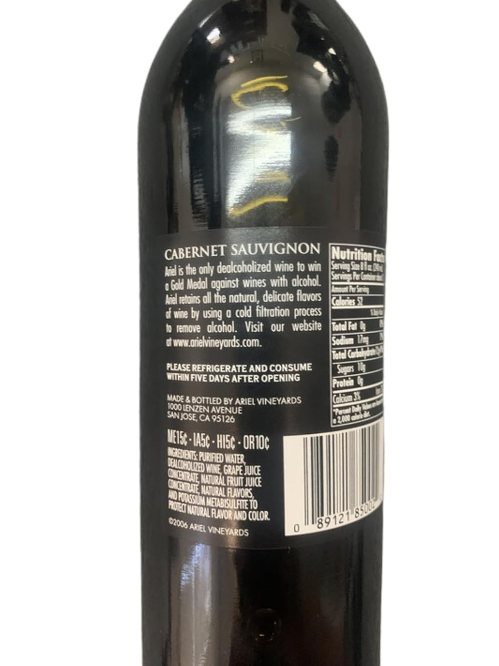 Cabernet Sauvignon Wine 750ML 2 PACK 25.4 oz Dealcoholized Red Oak Aged W5327