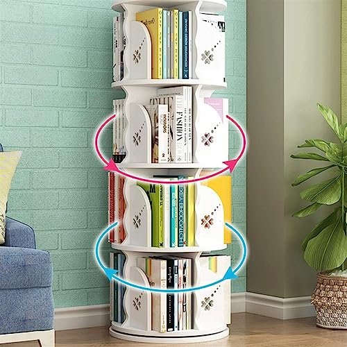 Brown 40 x 160cm Wooden Rotating Bookcase K4301