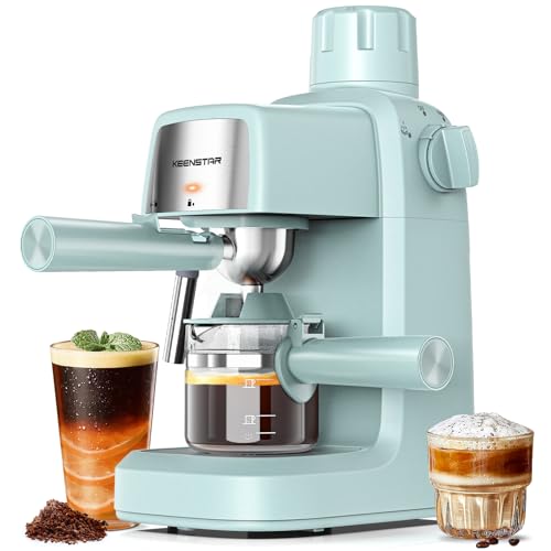 Compact 4 Cup Espresso Machine with Milk Frother D353