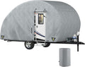 Upgraded Non-Woven 4 Layers Teardrop Trailer Cover with Storage Bag I402497