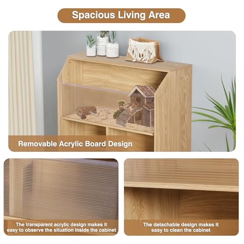 3-Tier Small Animals Cage with Acrylic Panels T404591