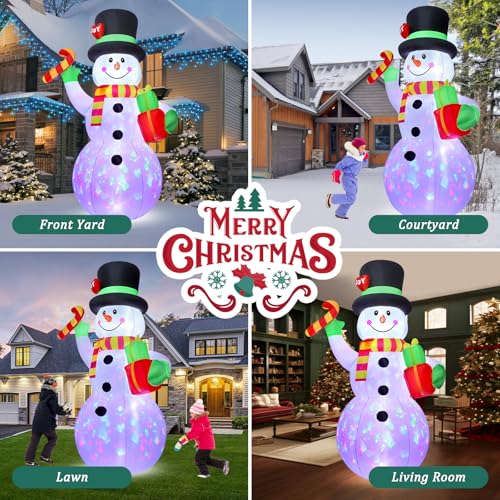 10 FT Christmas Inflatable Santa Claus with LED Lights A5738