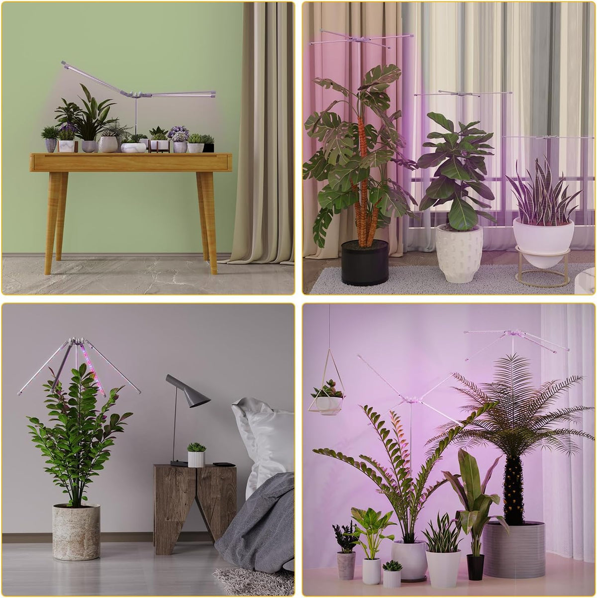 Full Spectrum Grow Light with Height Adjustable Plant Stand X758131