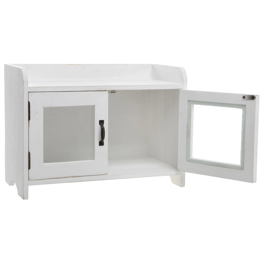 Antique White Wood Cabinet Organizer C6525