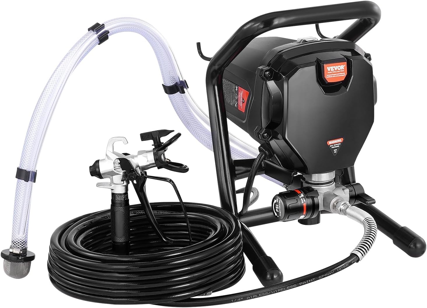 Stand Airless Paint Sprayer, 3000PSI 750W Electric Airless Sprayer E10297