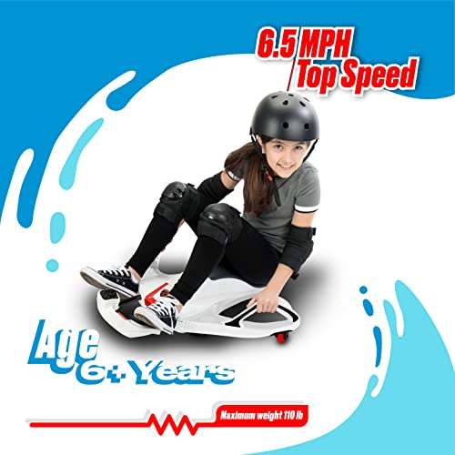 White Electric Ride On Toy with 12V 7AH Rechargeable Battery W854845