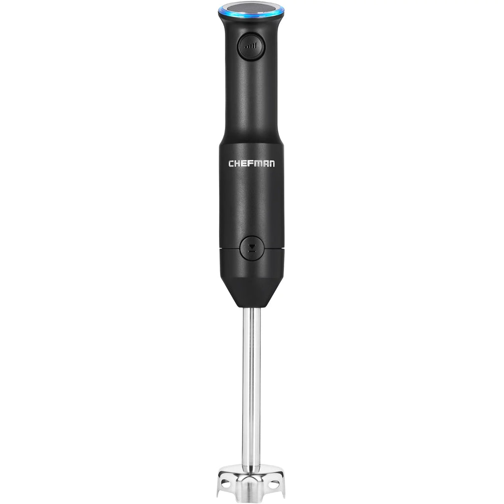 Black Cordless Handheld Immersion Blender with Stainless-Steel Blade G407