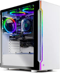 White Gaming PC Desktop with Intel Core i5 10400F, RTX 3060, 16GB DDR4 RAM, 1TB NVME SSD N5934