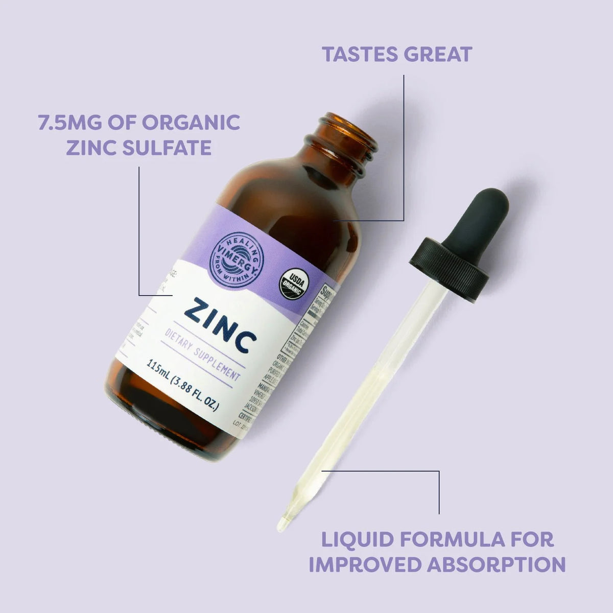 Organic Liquid Zinc, 57 Servings G316397