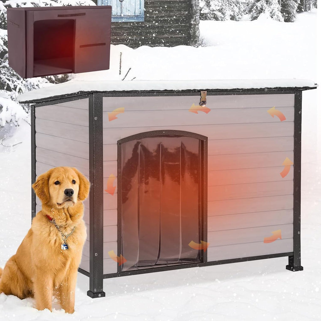 Outdoor Dog Kennel with Liner Q24629