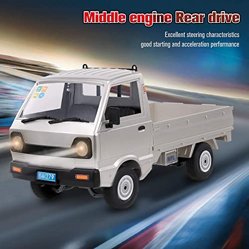 RC Car 1/10 2.4Ghz Off Road Drift Pickup Truck Crawler with Brushed Motor LED Headlights RTR F86251