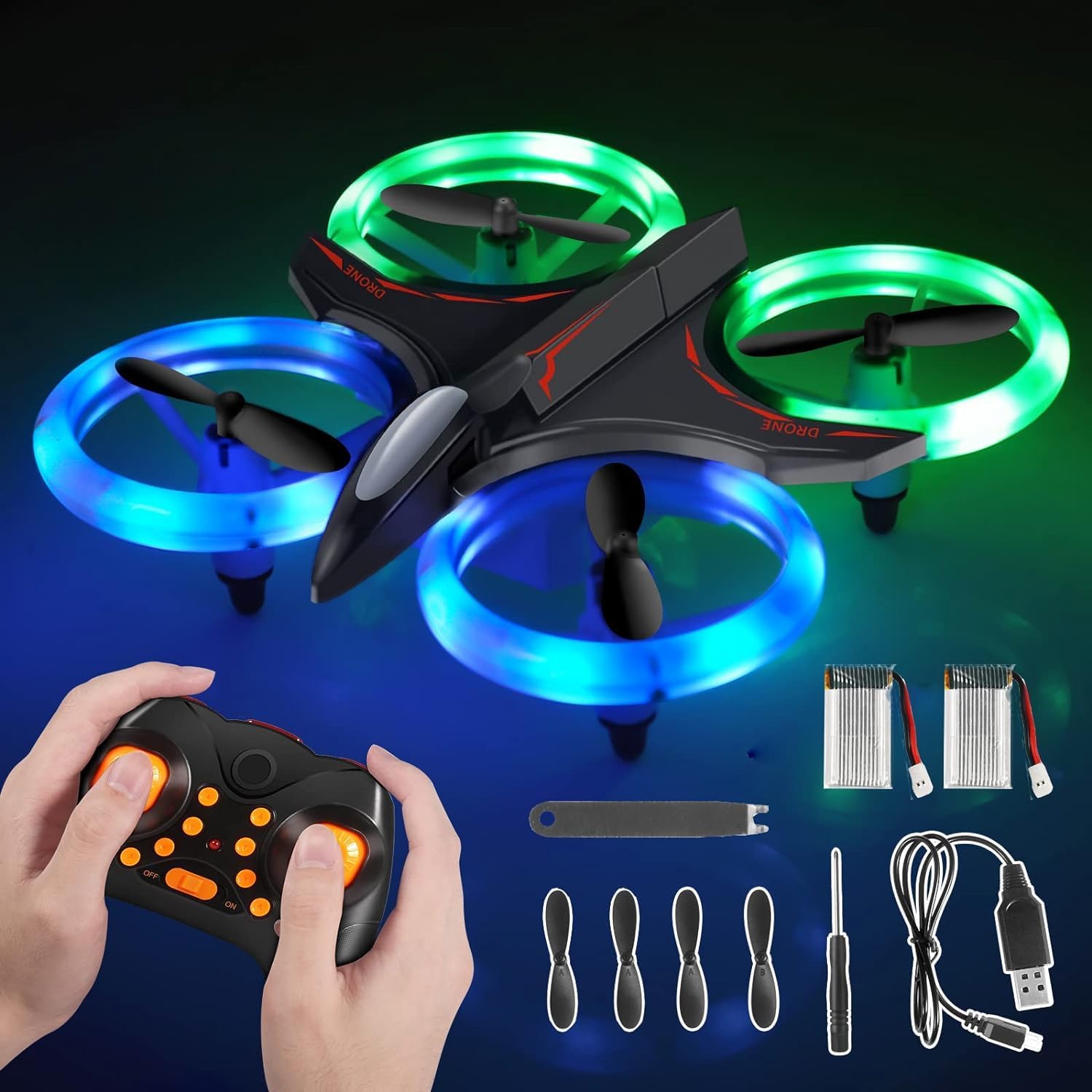 Mini LED RC Quadcopter Drone Z86405