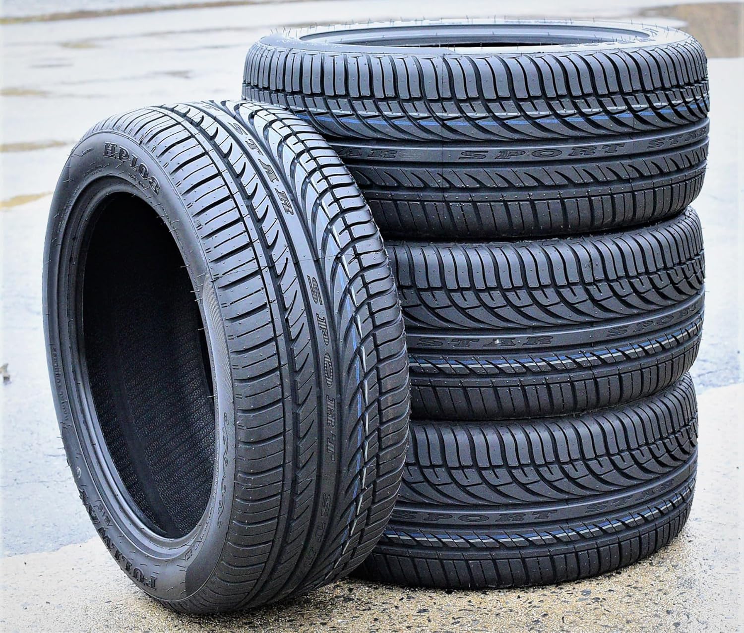 Set of 4 All-Season Passenger Car Performance Radial Tires 185/65R15 88H K50076