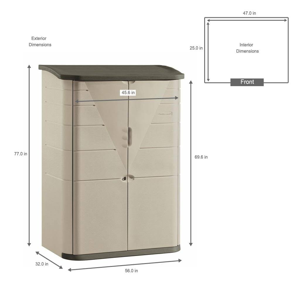 Large Vertical Storage Shed D306209