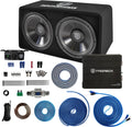 1500W Dual 12" Car Subwoofer with Loaded Enclosure and Mono Block Amplifier M882
