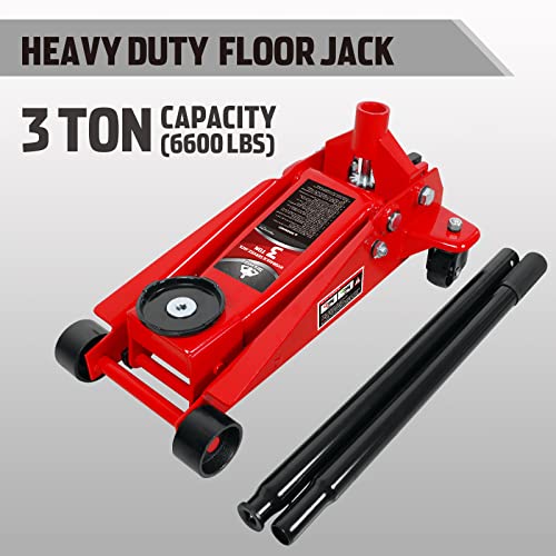 3 Ton Capacity Steel Hydraulic Floor Jack O4816