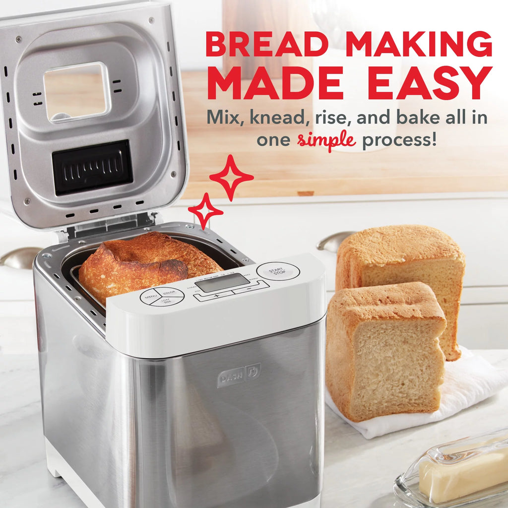 Stainless Steel Bread Maker 1.5lb Loaf Programmable 12 Settings S486651