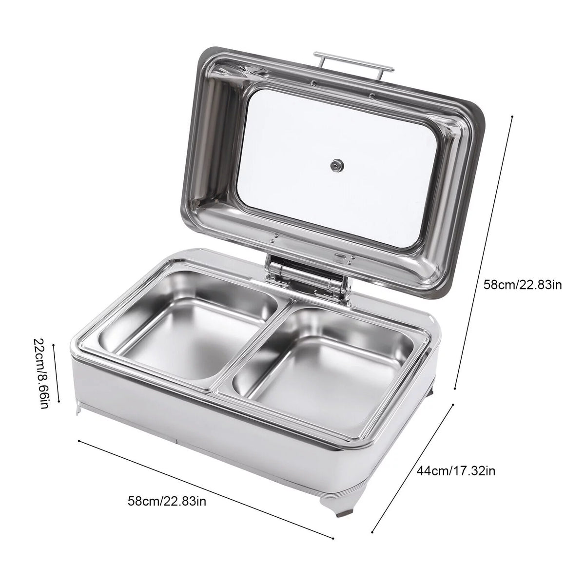 9L Electric Food Warmer with 2 Trays C6473