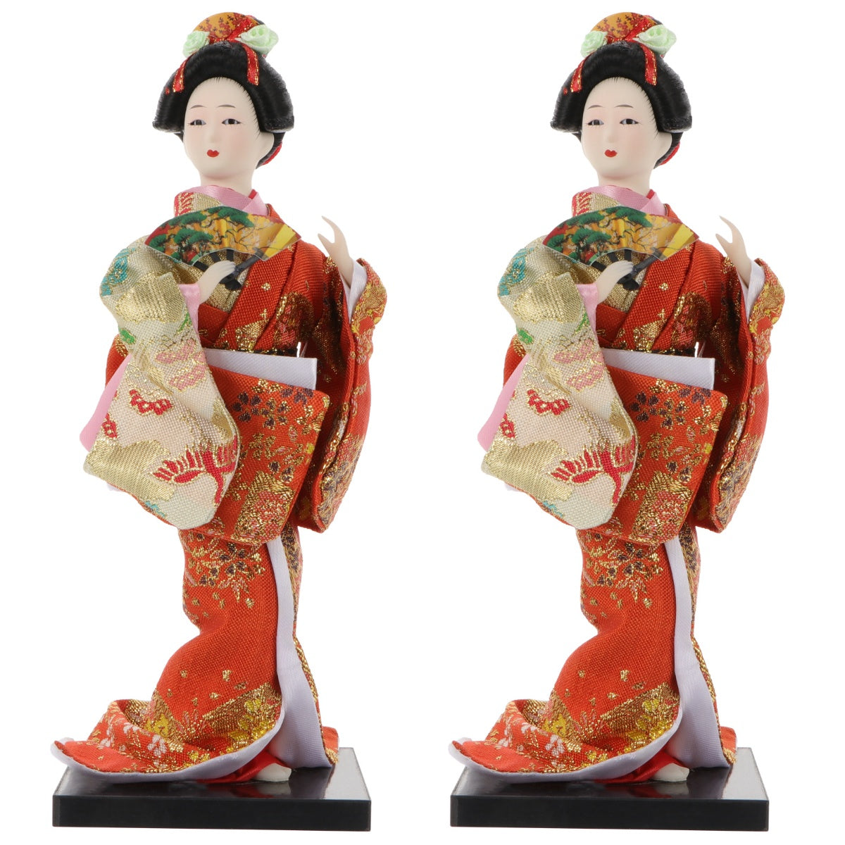 2 Pc Silk Kimono Doll A498