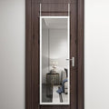 48" x 16" Full Length Metal Frame Mirror, 2 Pcs Door Hanging Mirror F8664