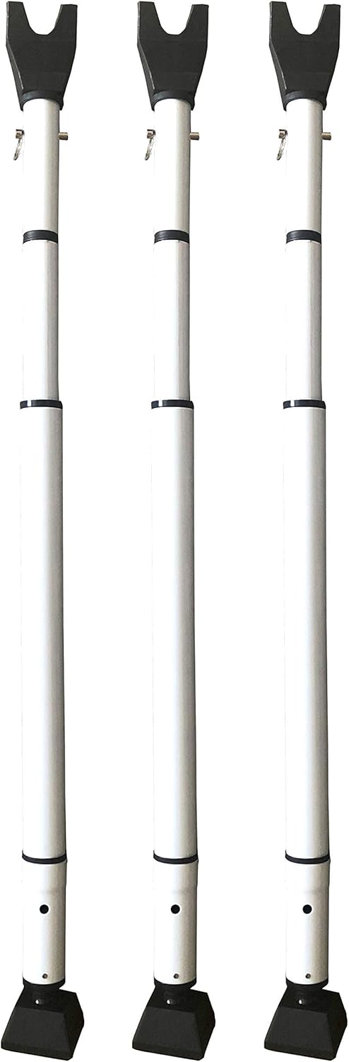 Adjustable-Length Door Security Bar, 28 to 45 Inches, Pack of 2 D41332