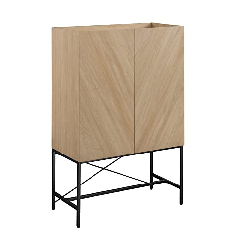 Dark Walnut 2-Door Tall Accent Cabinet U4692