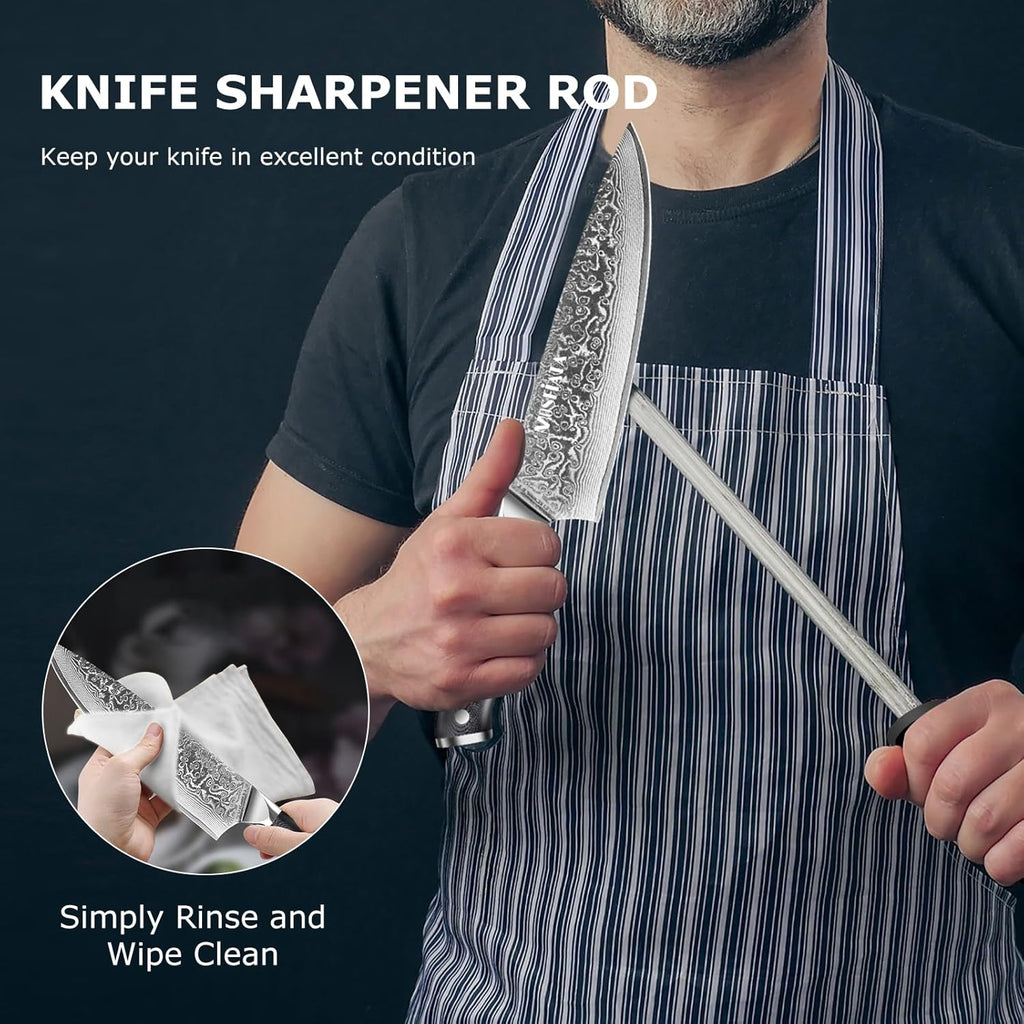 5PCS Damascus Chef Knife Set Z1401