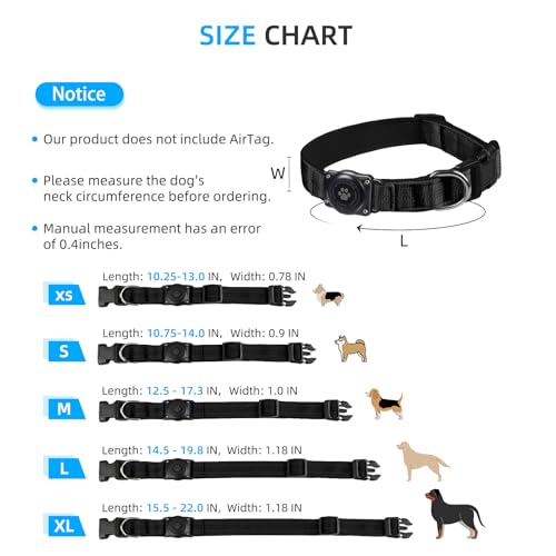 IP68 Waterproof Reflective Padded Dog Collar (M, Hotpink) Q587