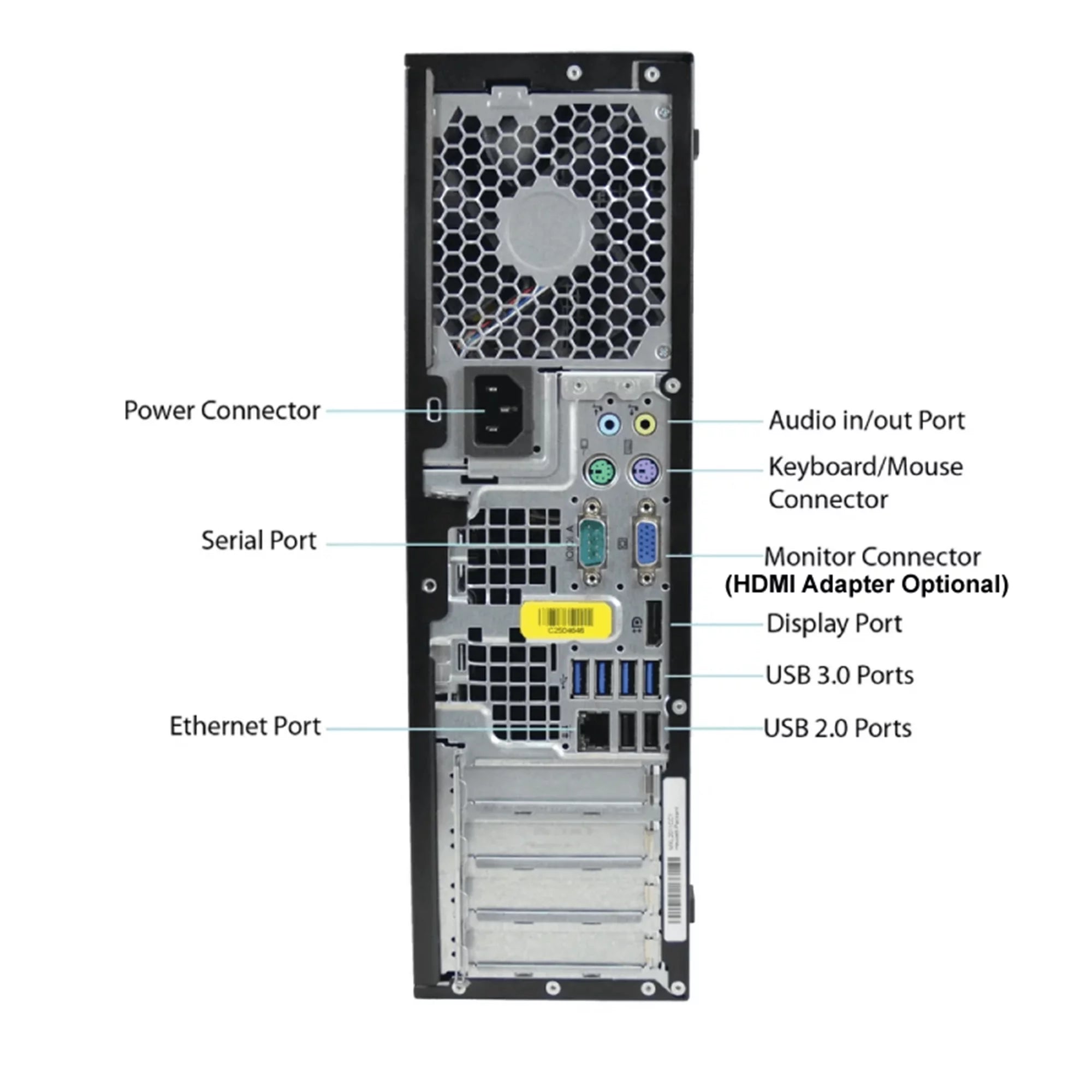 Pre-Owned Desktop Computer Tower PC Intel QuadCore i3 3.2GHz Processor 4GB RAM 2TB Hard Drive Windows 10 Pro With Keyboard And Mouse N42605