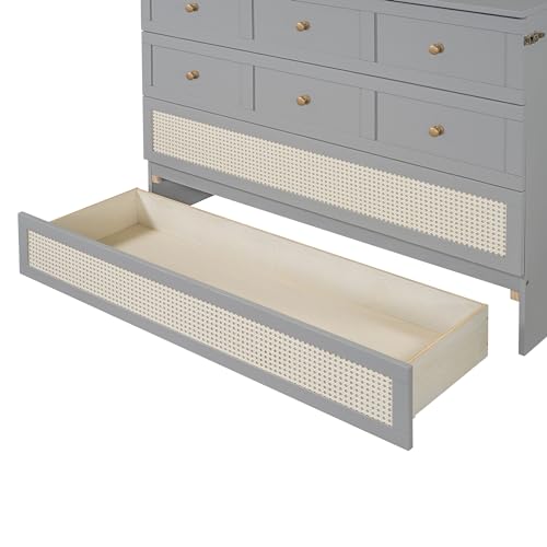 Queen Size White Wooden Murphy Bed with Drawer O5842
