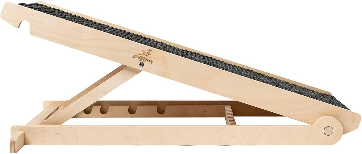 Adjustable Dog Ramp with Paw Traction Mat, 40" Long, 14” to 24”, Rated for 200LBS E948