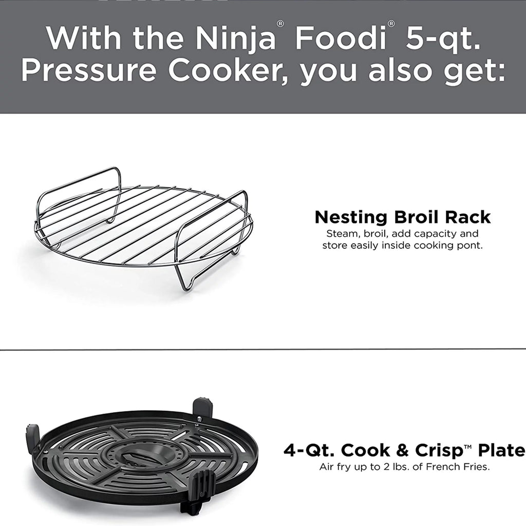 Silver 9 in 1 Pressure Cooker and Air Fryer Q19124