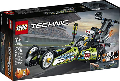 LEGO Technic Dragster Pull-Back Racing Toy Building Kit (225 Pieces) M888396