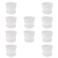 White 10 Pcs Flowerpot Y121506