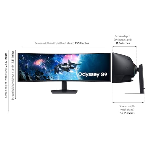 49" DQHD 1000R Curved Gaming Monitor, 240Hz, 1ms(GtG), DisplayHDR 1000 L14415