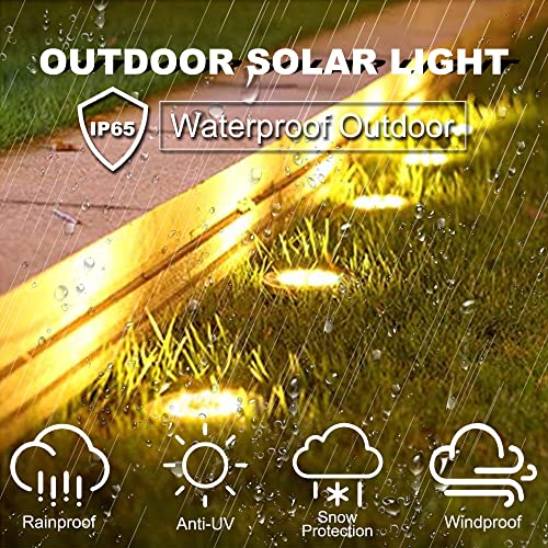 16 Pack Warm Light Solar Ground Lights E24451