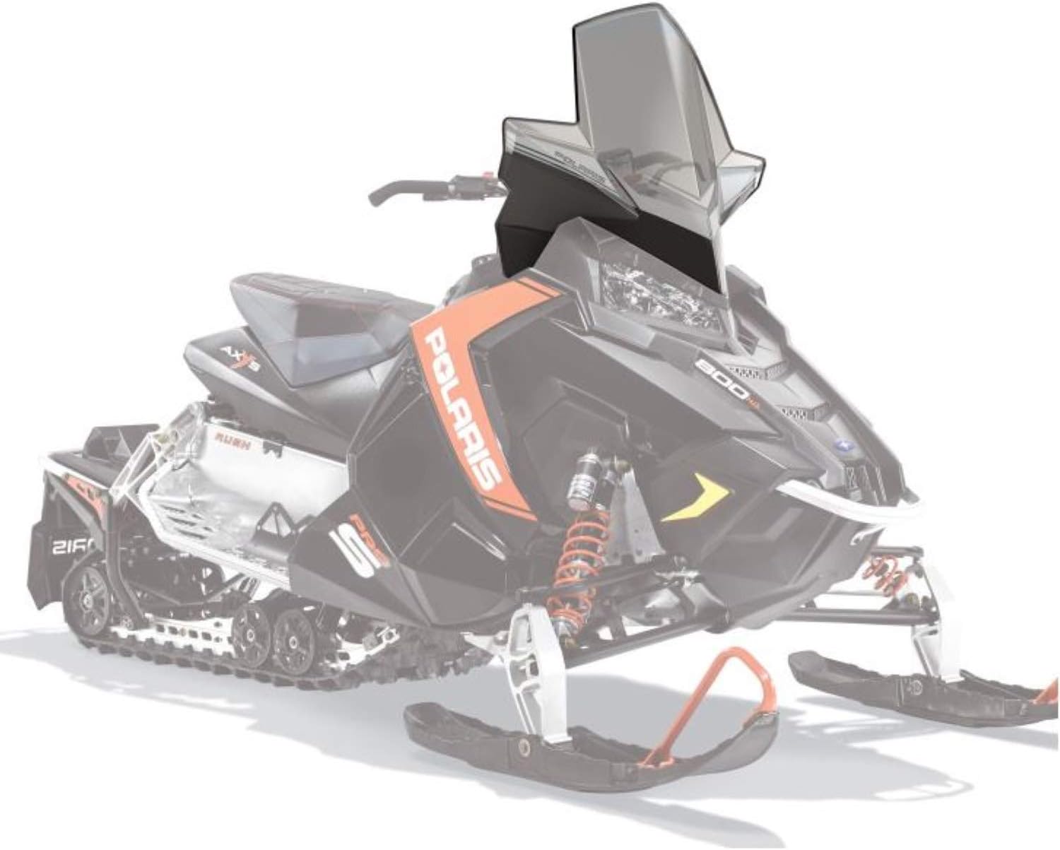 Smoke Snowmobile Windshield Y2334