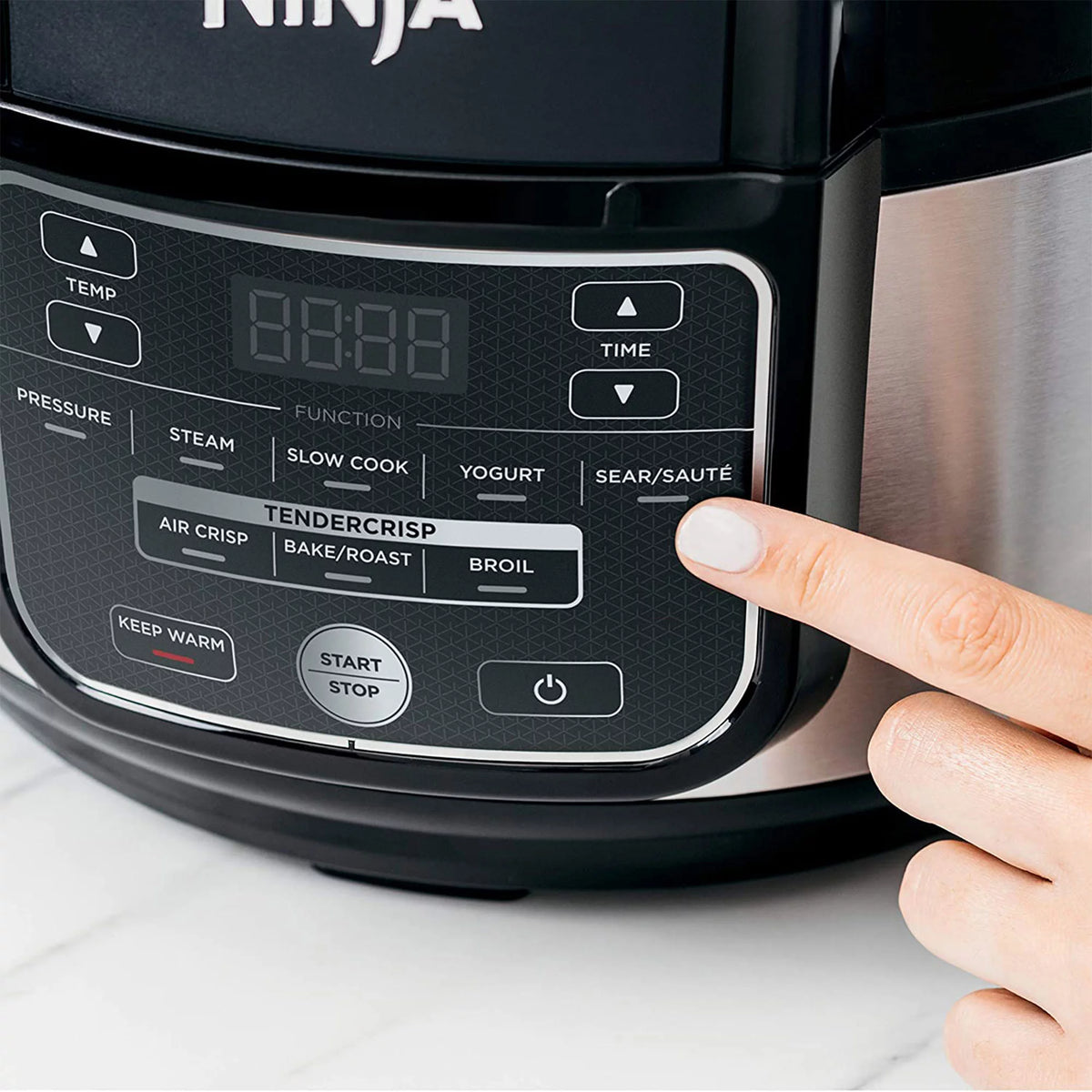 Silver 9 in 1 Pressure Cooker and Air Fryer Q19124