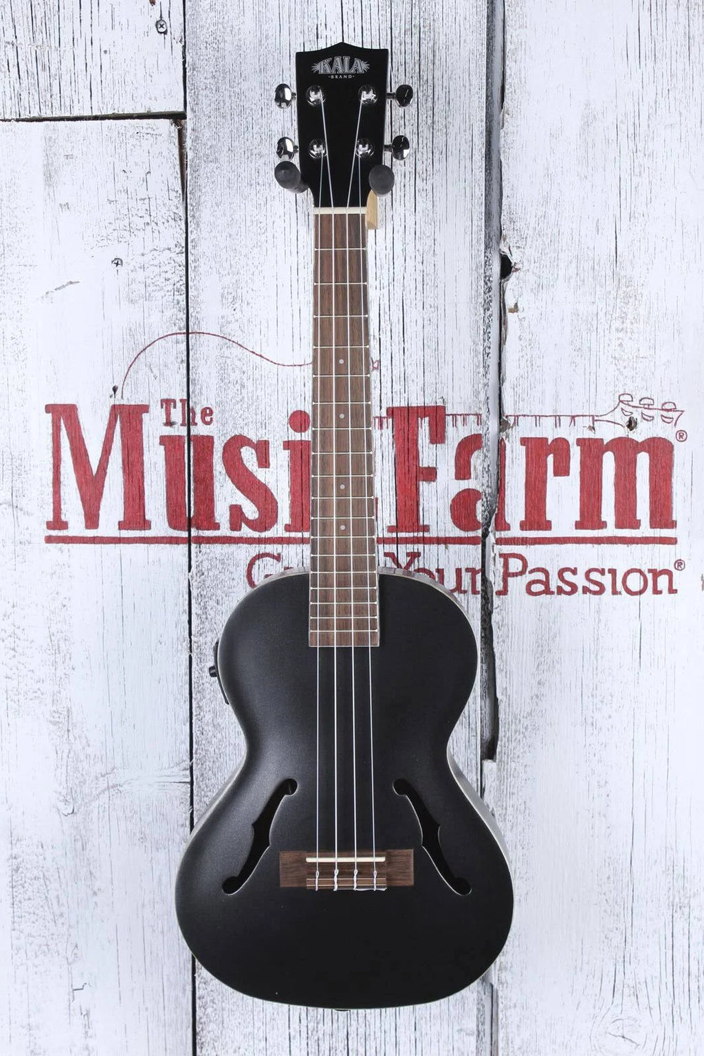 Metallic Black Archtop Tenor Ukulele S86608