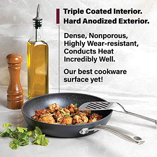 Hard Anodized Nonstick Frying Pan Set 10" & 11.5" Skillet Set P249