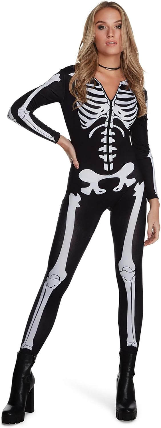 Skeleton Costume Bodysuit C660470